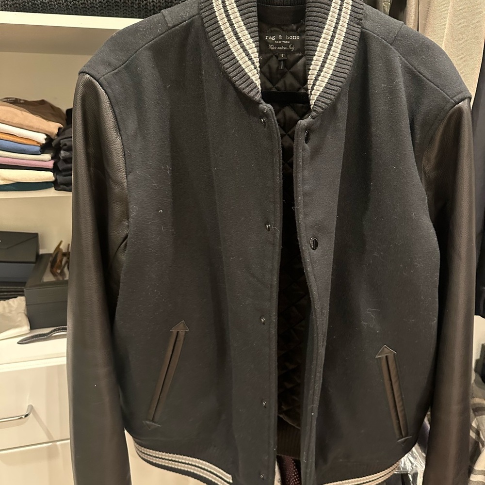 Men's Black Varsity Jacket